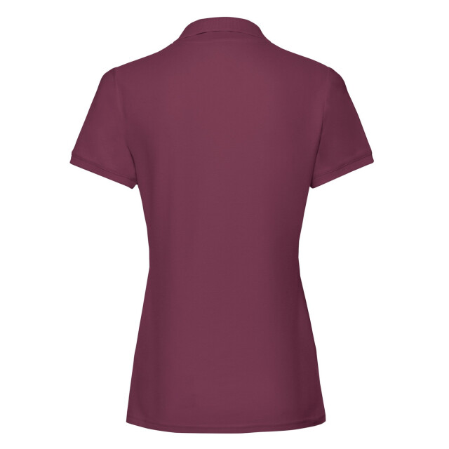 Fruit of the Loom Dames premium effen poloshirt UTFK2965_burgundy large