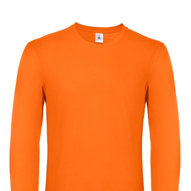 B and C Heren #e150 t-shirt met lange mouwen UTFK2966_orange large