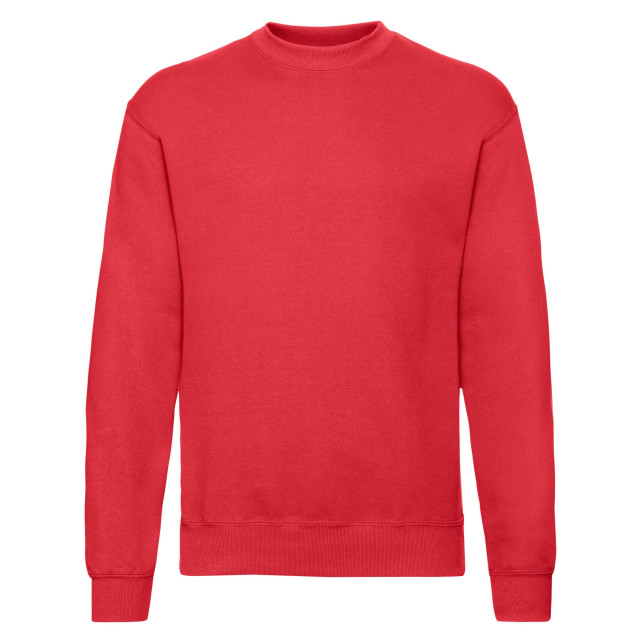 Fruit of the Loom Heren klassiek ingelegd sweatshirt UTFK2945_red large