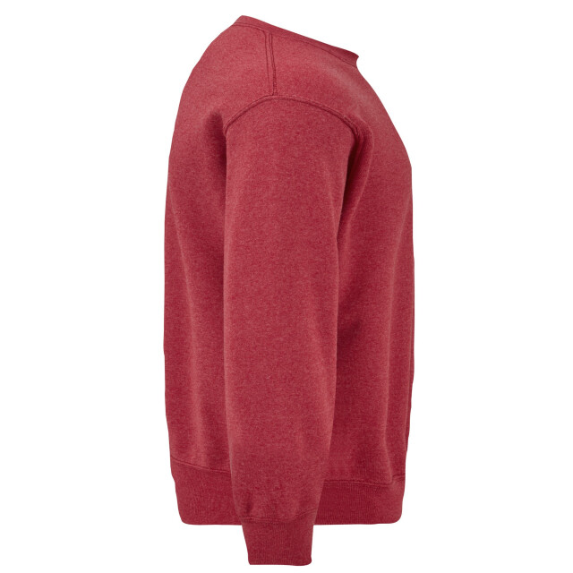 Fruit of the Loom Heren klassiek ingelegd sweatshirt UTFK2945_heatherred large