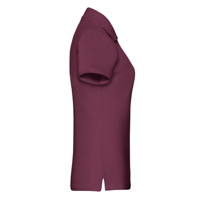 Fruit of the Loom Dames premium effen poloshirt UTFK2965_burgundy large