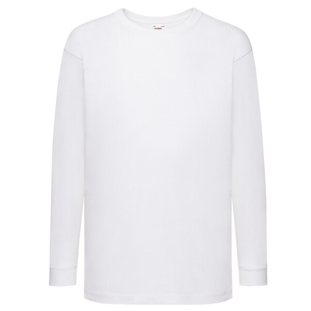 Fruit of the Loom Kinder/kids valueweight t-shirt met lange mouwen UTFK2932_white large
