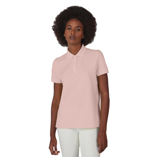 B and C Dames my polo 210 katoenen poloshirt UTFK2942_blushpink large