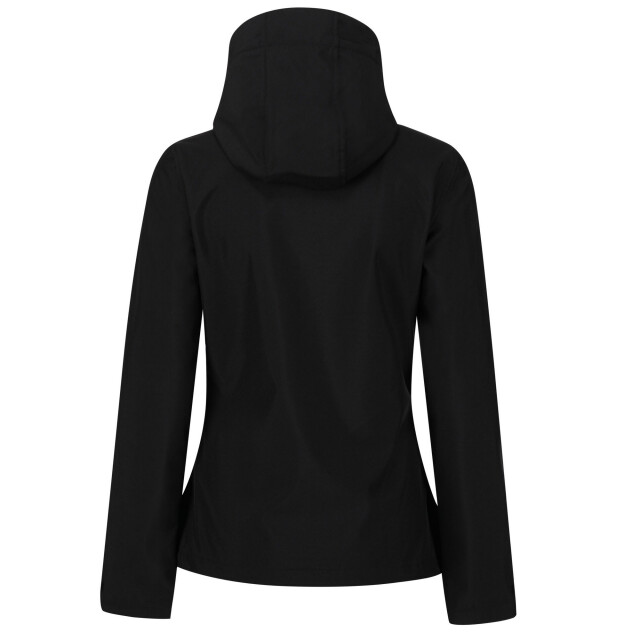 Regatta Dames venturer 3 layer hooded soft shell jacket UTFK2937_blackred large
