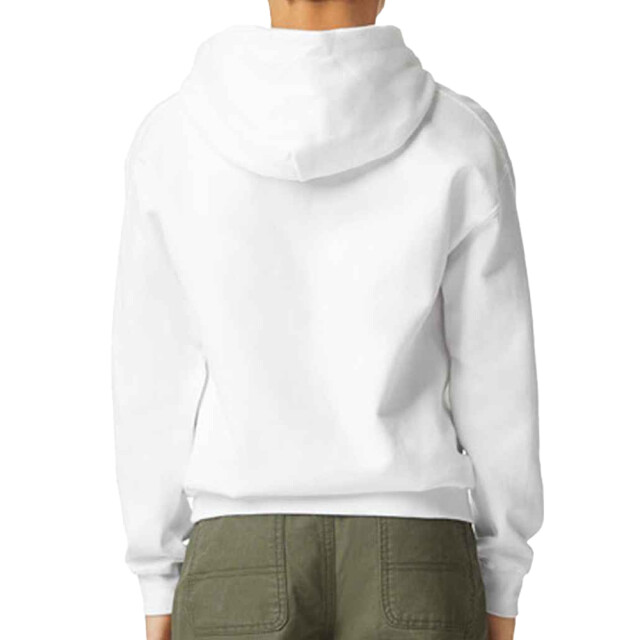Gildan Kinder/kids softstyle effen midwicht fleece hoodie UTFK2908_white large