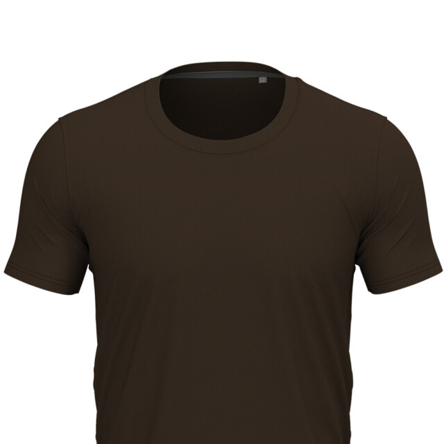 Stedman Stars Heren clive crew hals t-shirt UTFK2882_darkchocolate large