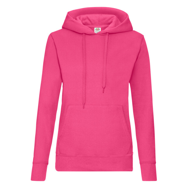 Fruit of the Loom Dames klassieke hoodie UTFK2708_fuchsia large
