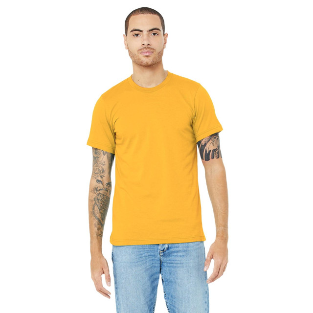 Bella + Canvas Canvas unisex jersey crew t-shirt met hals / heren t-shirt met korte mouwen UTFK269_yellow large