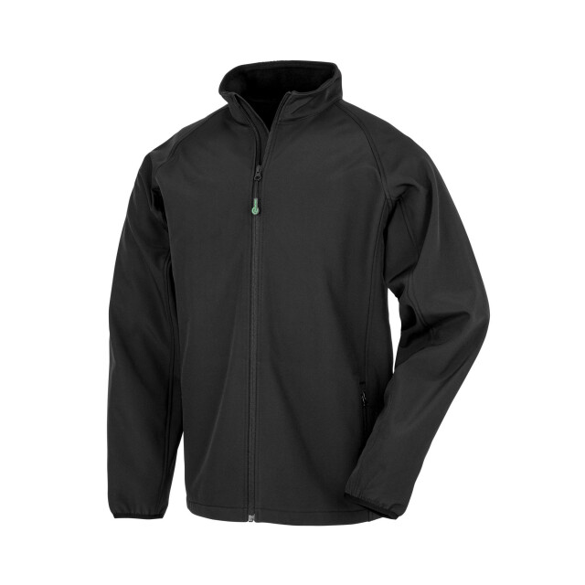 Result Kinder/kids 2-laags bedrukbaar softshell jack UTFK2869_black large