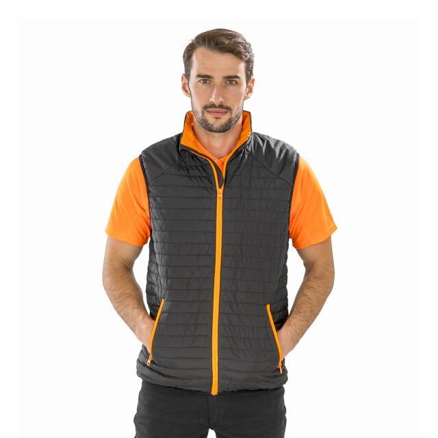 Result Heren thermoquilt gilet UTFK2692_blackorange large