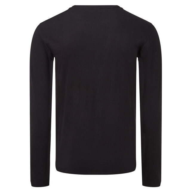 Fruit of the Loom Heren iconic 150 classic t-shirt met lange mouwen UTFK2881_black large