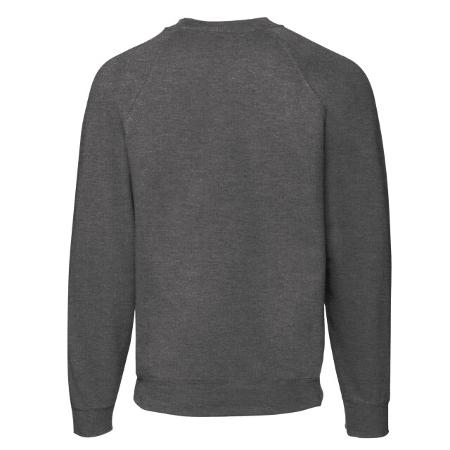 Fruit of the Loom Uniseks klassiek raglan sweatshirt voor volwassenen UTLT2284_darkheathergrey large