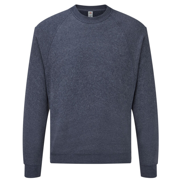 Fruit of the Loom Uniseks klassiek raglan sweatshirt voor volwassenen UTLT2284_heathernavy large