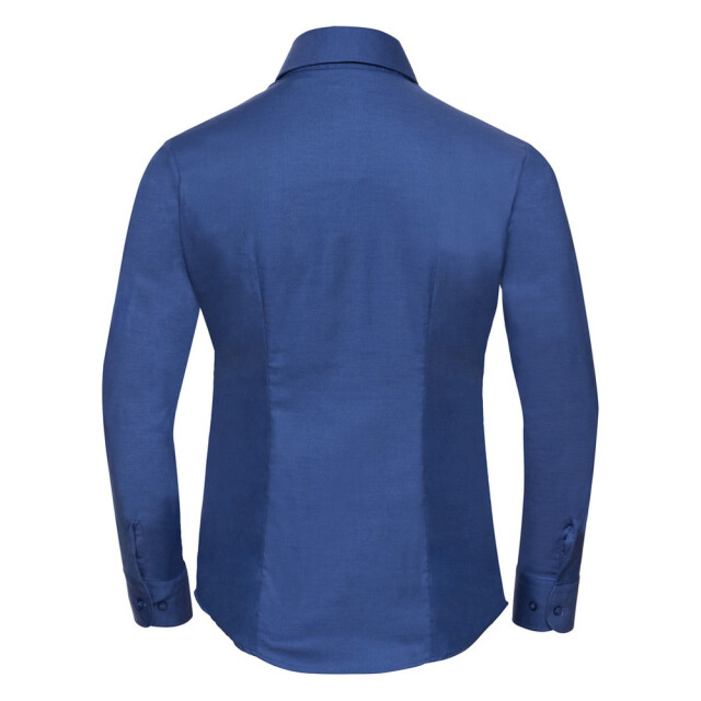 Russell Athletic Dames klassiek oxford overhemd met lange mouwen UTFK2668_brightroyal large