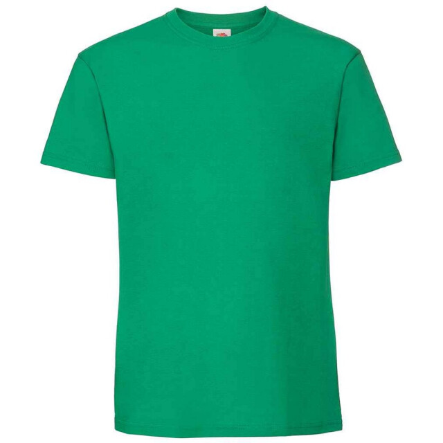 Fruit of the Loom Heren iconic 195 premium ringspun katoen t-shirt UTFK2657_kellygreen large