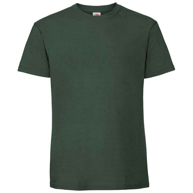 Fruit of the Loom Heren iconic 195 premium ringspun katoen t-shirt UTFK2657_bottlegreen large