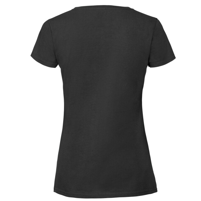 Fruit of the Loom Dames iconic 195 premium ringspun katoenen t-shirt UTFK2664_black large