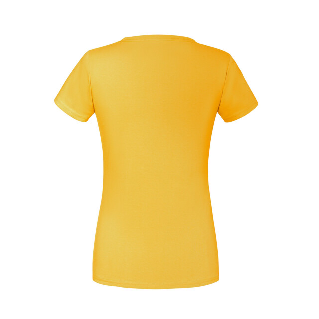 Fruit of the Loom Dames iconic 195 premium ringspun katoenen t-shirt UTFK2664_sunflower large