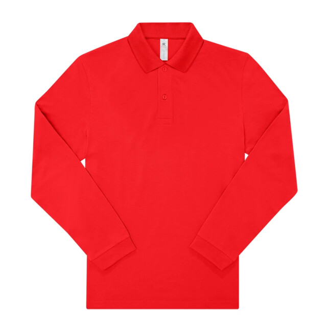 B and C Heren my polo 210 effen katoenen poloshirt UTFK2802_red large