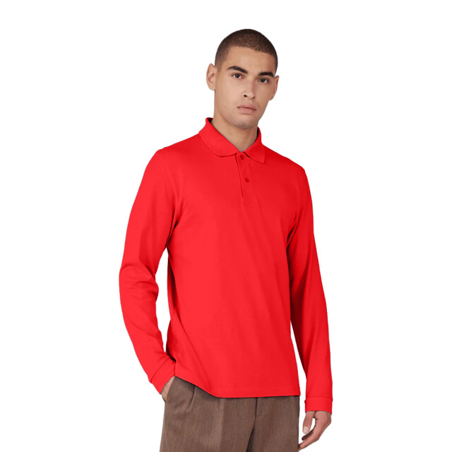 B and C Heren my polo 210 effen katoenen poloshirt UTFK2802_red large