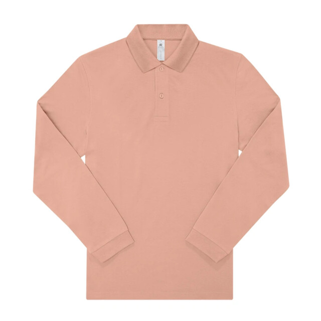 B and C Heren my polo 210 effen katoenen poloshirt UTFK2802_nude large