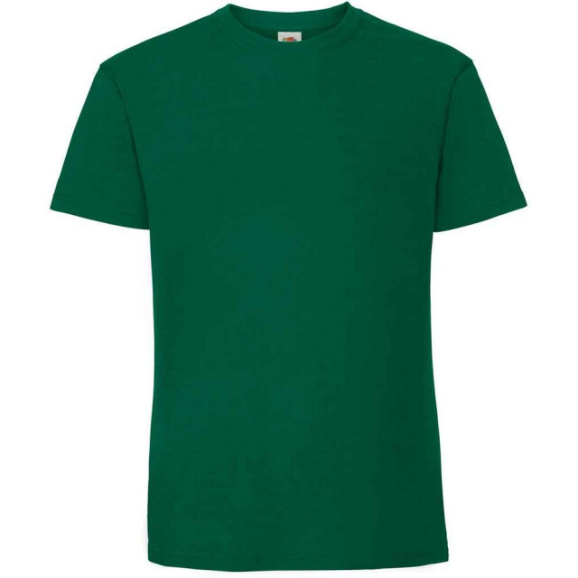 Fruit of the Loom Heren iconic 195 premium ringspun katoen t-shirt UTFK2657_collegegreen large