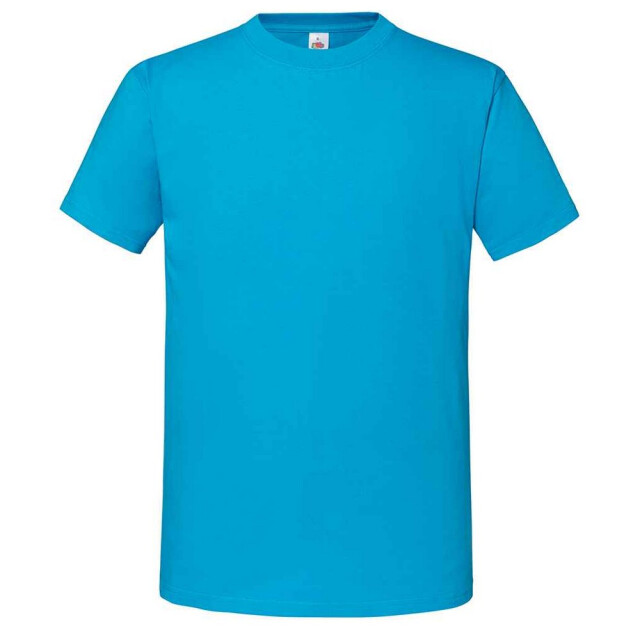 Fruit of the Loom Heren iconic 195 premium ringspun katoen t-shirt UTFK2657_azureblue large