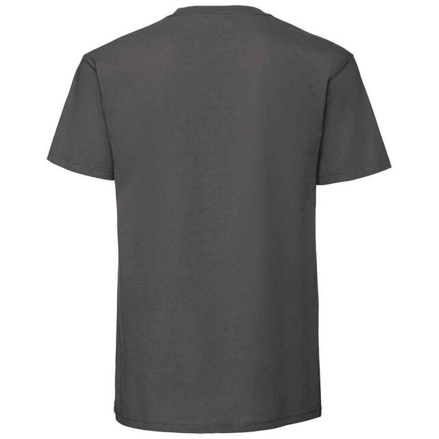 Fruit of the Loom Heren iconic 195 premium ringspun katoen t-shirt UTFK2657_lightgraphite large