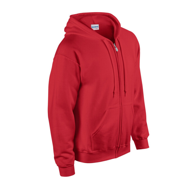 Gildan Unisex adult heavy blend full zip hoodie UTFK2795_red large