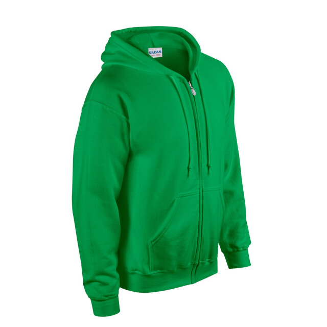 Gildan Unisex adult heavy blend full zip hoodie UTFK2795_irishgreen large