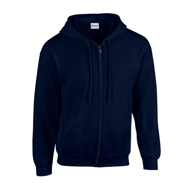 Gildan Unisex adult heavy blend full zip hoodie UTFK2795_navy large