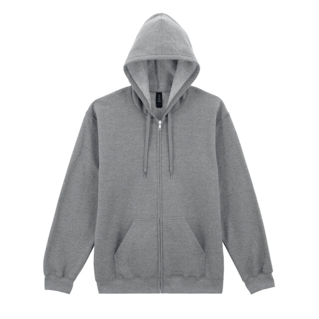 Gildan Heren softstyle midweight full zip hoodie UTFK2801_sportsgrey large