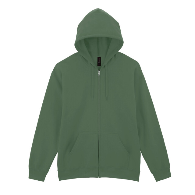 Gildan Heren softstyle midweight full zip hoodie UTFK2801_militarygreen large