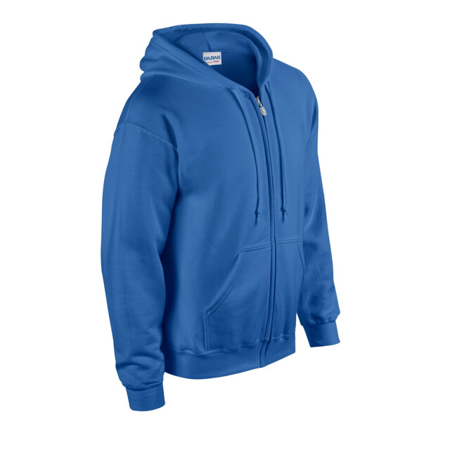 Gildan Unisex adult heavy blend full zip hoodie UTFK2795_royalblue large