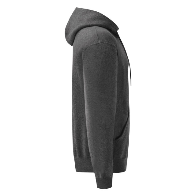 Fruit of the Loom Heren classic heather full zip hoodie UTLT2599_darkheathergrey large