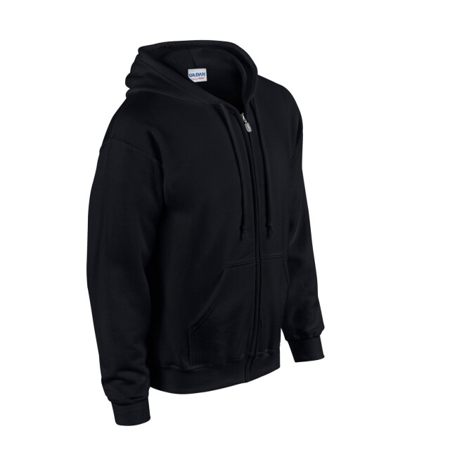 Gildan Unisex adult heavy blend full zip hoodie UTFK2795_black large