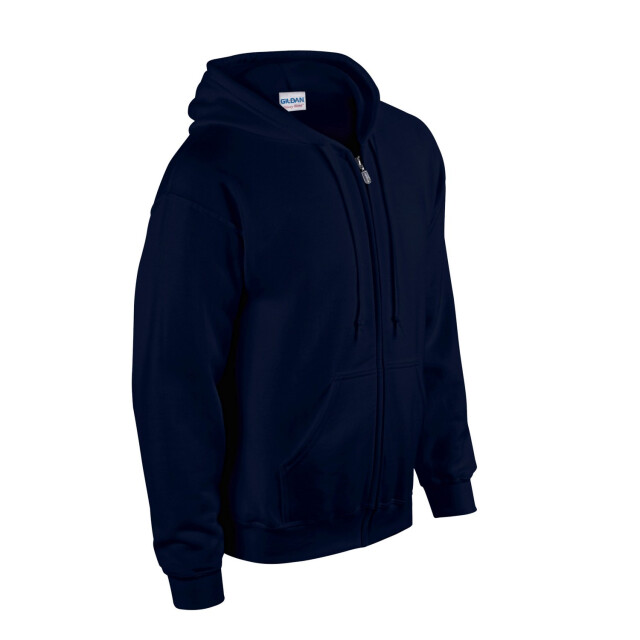 Gildan Unisex adult heavy blend full zip hoodie UTFK2795_navy large