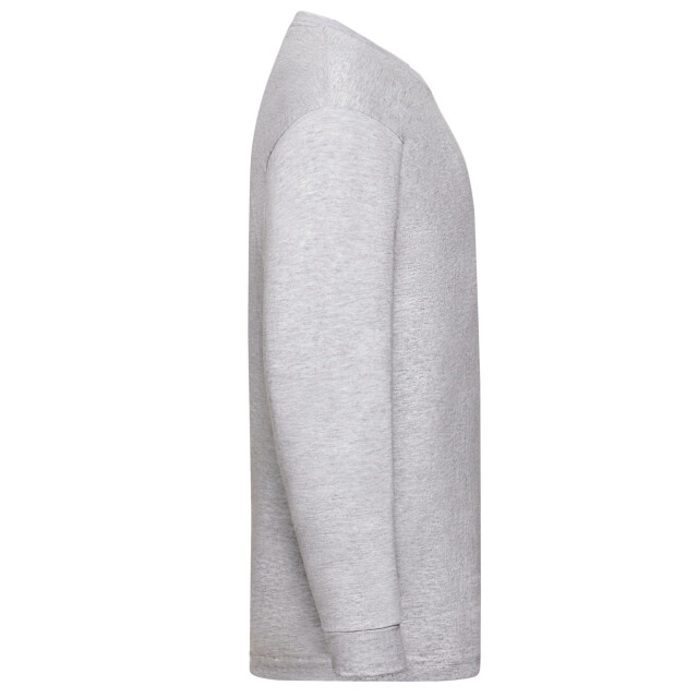 Fruit of the Loom Kinder/kids valueweight heather t-shirt met lange mouwen UTFK2652_grey large