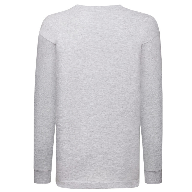 Fruit of the Loom Kinder/kids valueweight heather t-shirt met lange mouwen UTFK2652_grey large