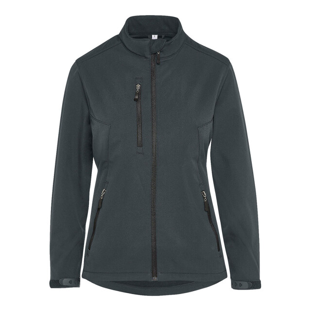 SG Dames signature tagless soft shell jas UTFK2638_charcoal large