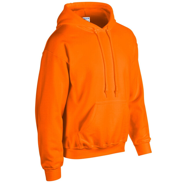 Gildan Unisex adult heavy blend hoodie UTFK2773_safetyorange large
