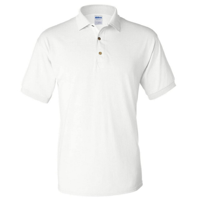 Gildan Heren jersey dryblend poloshirt UTFK2622_white large