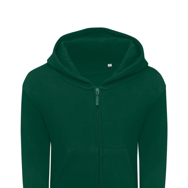 SG Kinder/kids volledige rits hoodie UTFK2759_bottlegreen large