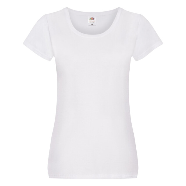 Fruit of the Loom Dames origineel t-shirt UTLT1878_white large
