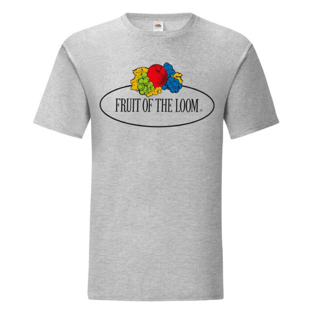 Fruit of the Loom Heren vintage logo t-shirt UTFK2769_heathergrey large