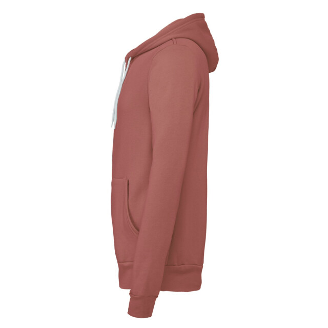 Bella + Canvas Unisex volwassen polycotton full zip hoodie UTFK2749_mauve large