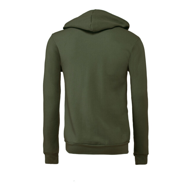 Bella + Canvas Unisex volwassen polycotton full zip hoodie UTFK2749_militarygreen large