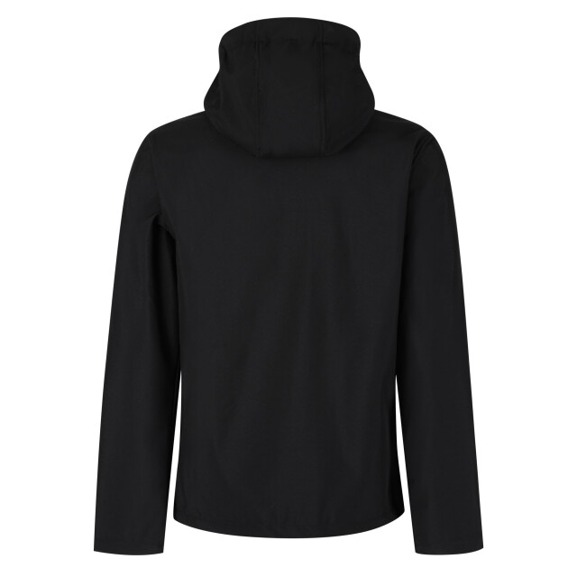 Regatta Heren venturer 3 layer hooded soft shell jacket UTFK2621_blackred large
