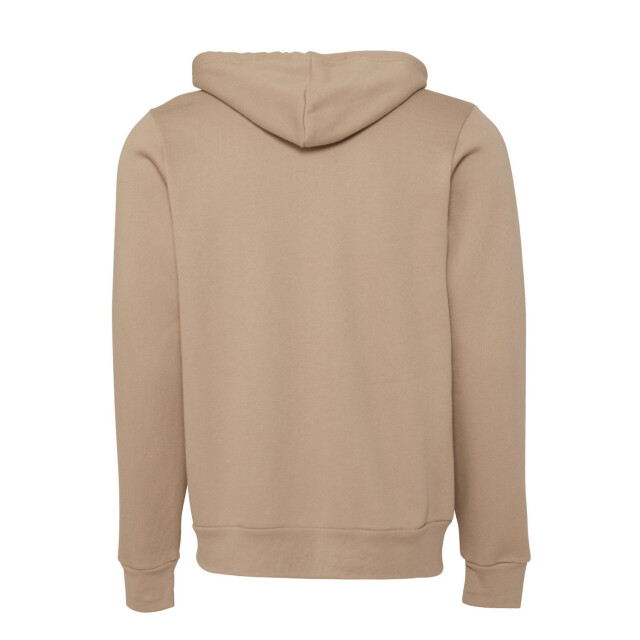 Bella + Canvas Unisex volwassen polycotton full zip hoodie UTFK2749_tan large