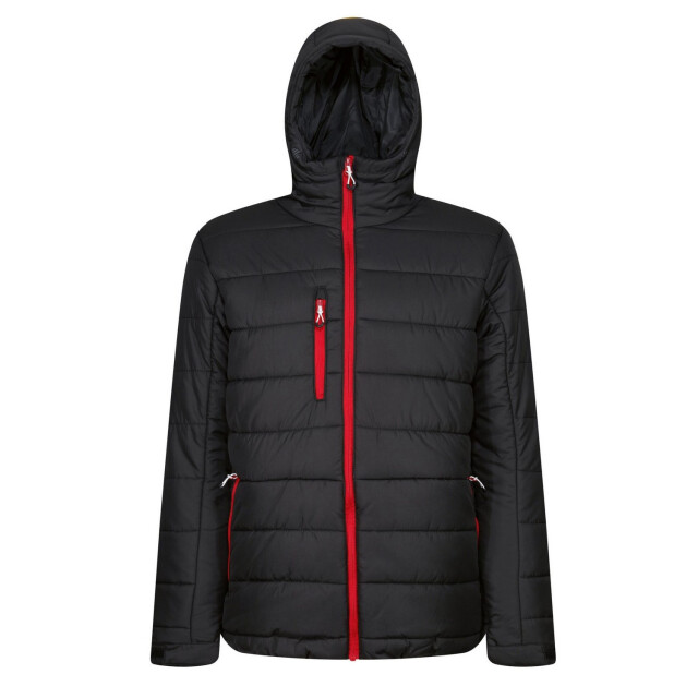 Regatta Heren navigate thermische hooded jacket UTFK2761_blackclassicred large